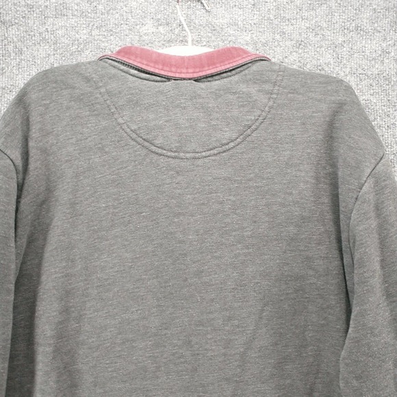 Orvis Men's Sweatshirt Gray 2XL 1/4 Zip Pullover Long Sleeve Comfort Collared - Picture 6 of 14
